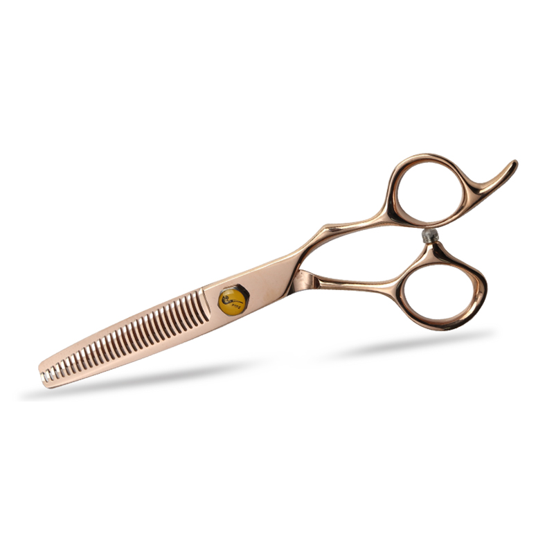 Gunting Rambut Keluli Rose Gold 440C